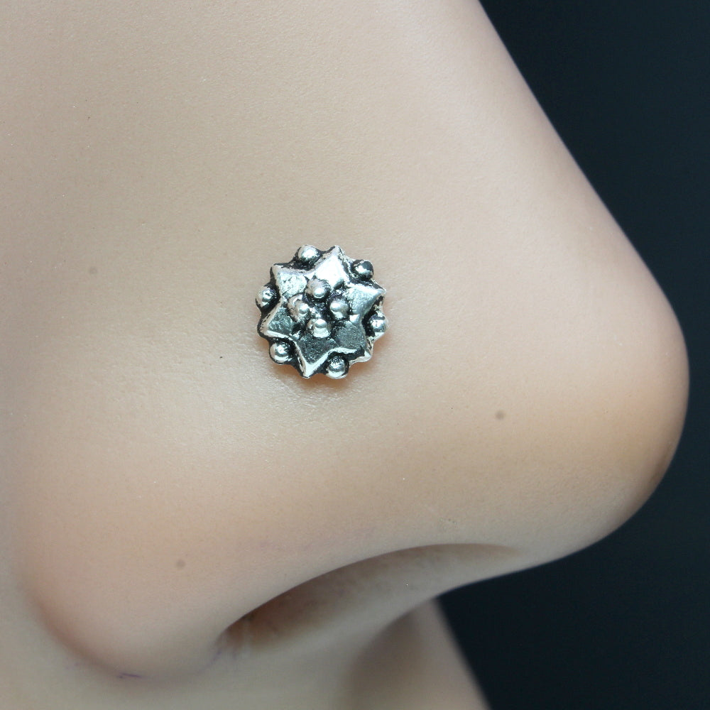 Oxidized German Silver Turtle Tortoise Clip On Non Pierced Nose Pin – The  Colourful Aura